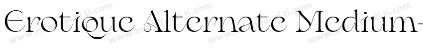 Erotique Alternate Medium字体转换